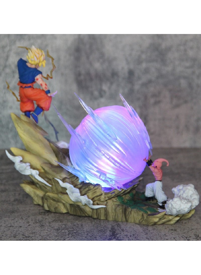 Dragon Ball The Figurine Model and Decorative Statue of the Battle between Super Saiyan Buu and Son Goku - Image 5